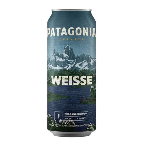 CERVEZA PATAGONIA WEISSE LATA 473cc CERVEZA PATAGONIA WEISSE LATA 473cc