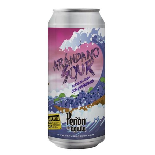 CERVEZA PEÑON DEL AGUILA ARANDANO SOUR LATA 500cc CERVEZA PEÑON DEL AGUILA ARANDANO SOUR LATA 500cc