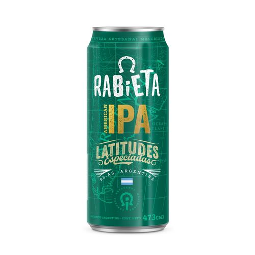 CERVEZA RABIETA AMERICAN IPA LATA 473cc - Gobar