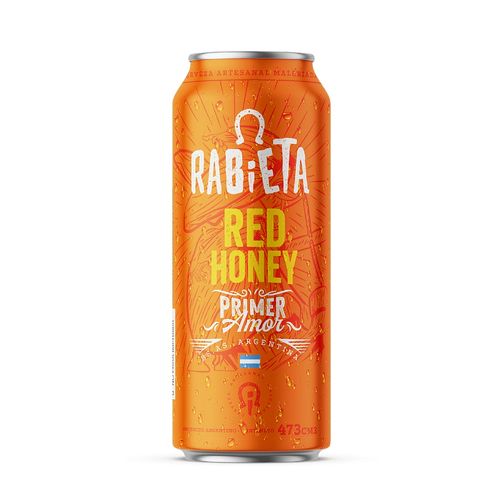 CERVEZA RABIETA RED HONEY LATA 473cc - Gobar